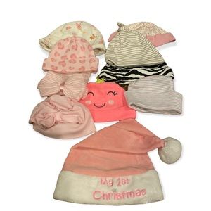 10x Baby Girl Hats